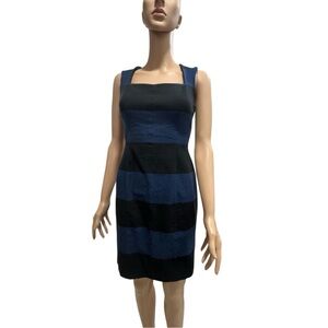 Banana Republic Black and Blue Mini Dress